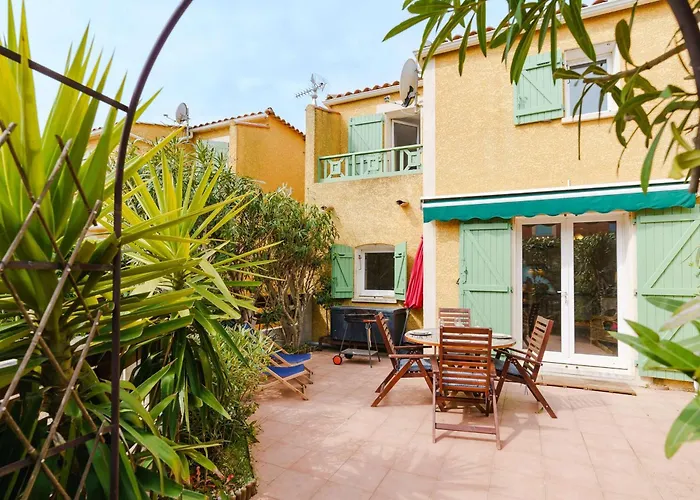 Charmante Villa Climatisee A Narbonne-Plage, Proche Mer, 6 Personnes, 3 Chambres, Parking Prive